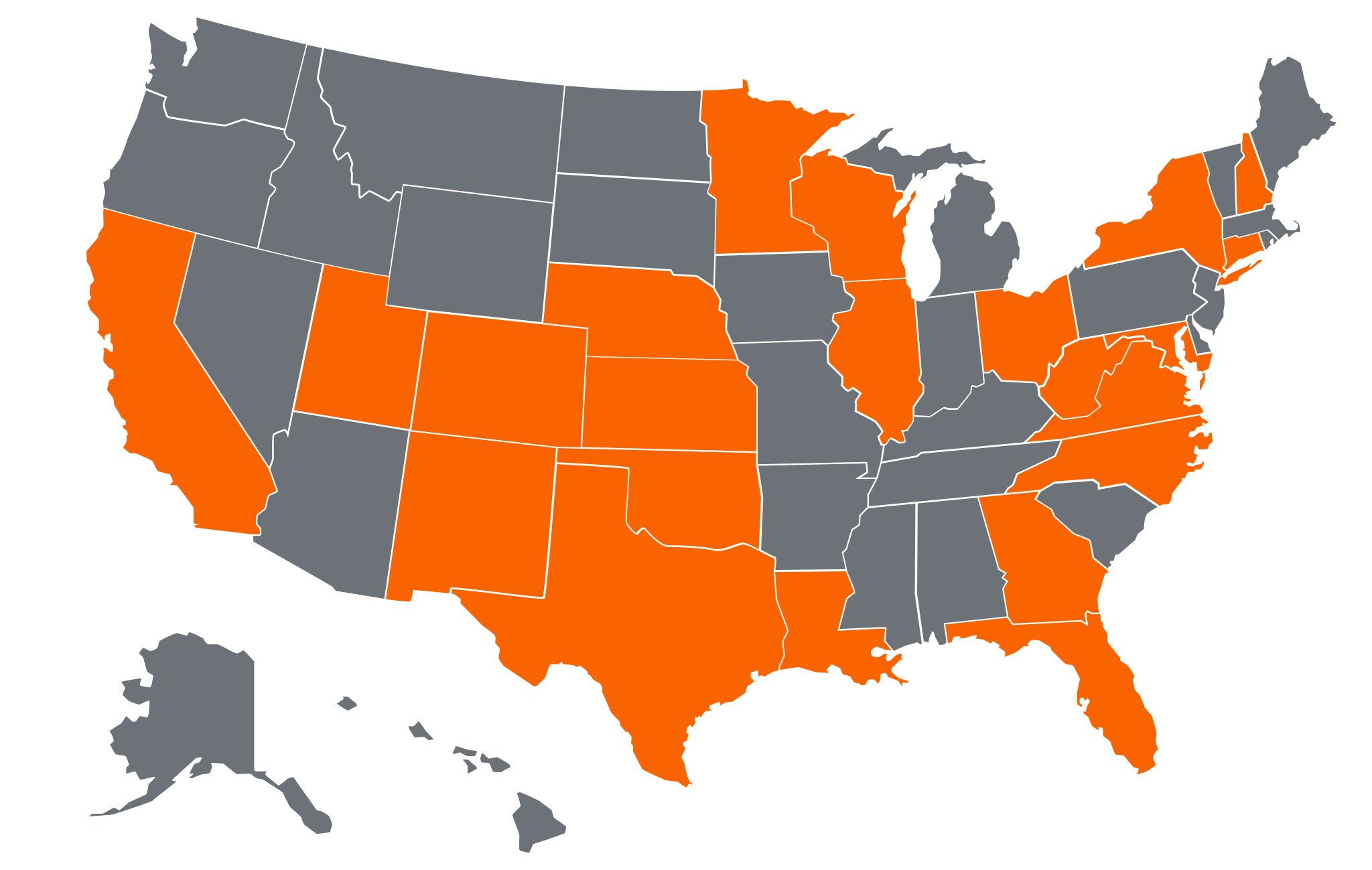 Figure 4Map of states States that Have Adopted Statutes Regulating Eyewitness Identifications